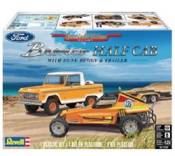 MODÈLE À COLLER - FORD BRONCO HALF CAB AVEC DUNE BUGGY ET REMORQUE NIVEAU 1/25 #5